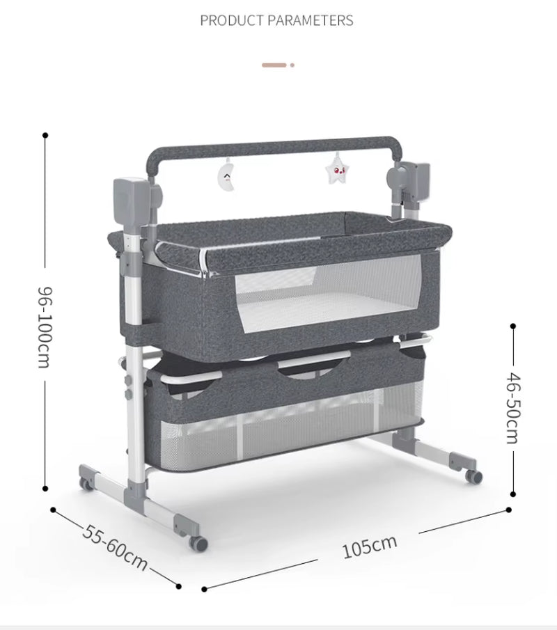Electric Baby Cot Bed for Newborn Nest Cradle Co-Sleeping Infant Crib Bassinet Baby Furniture Baby Bed Cribs for Baby Cot